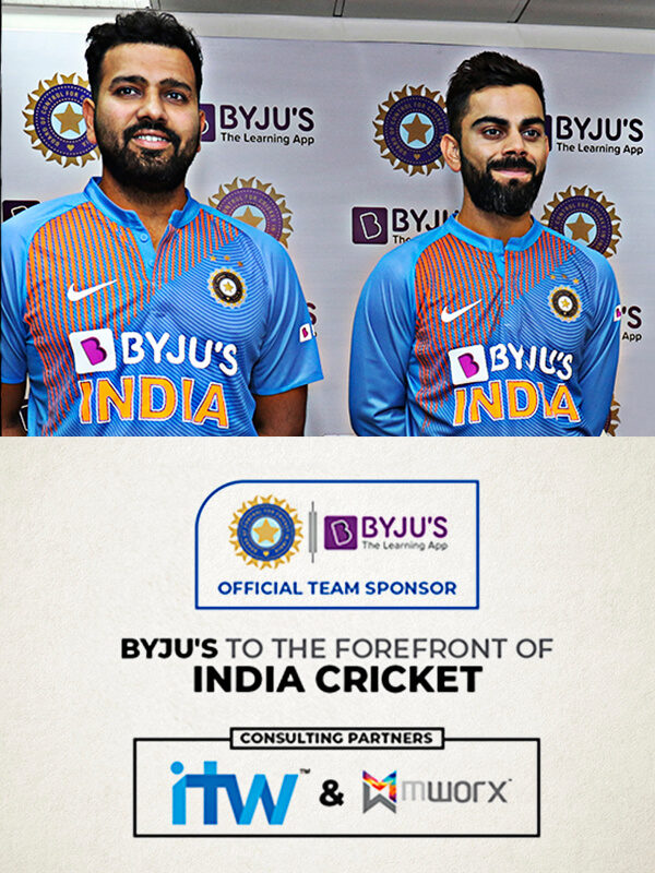 Byju’s to the forefront of India cricket